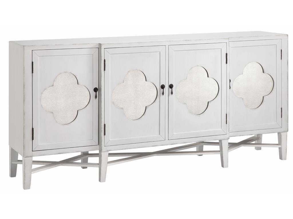 Stein World Cabinets 13226 4 Door Quatrefoil Cabinet Miller Home