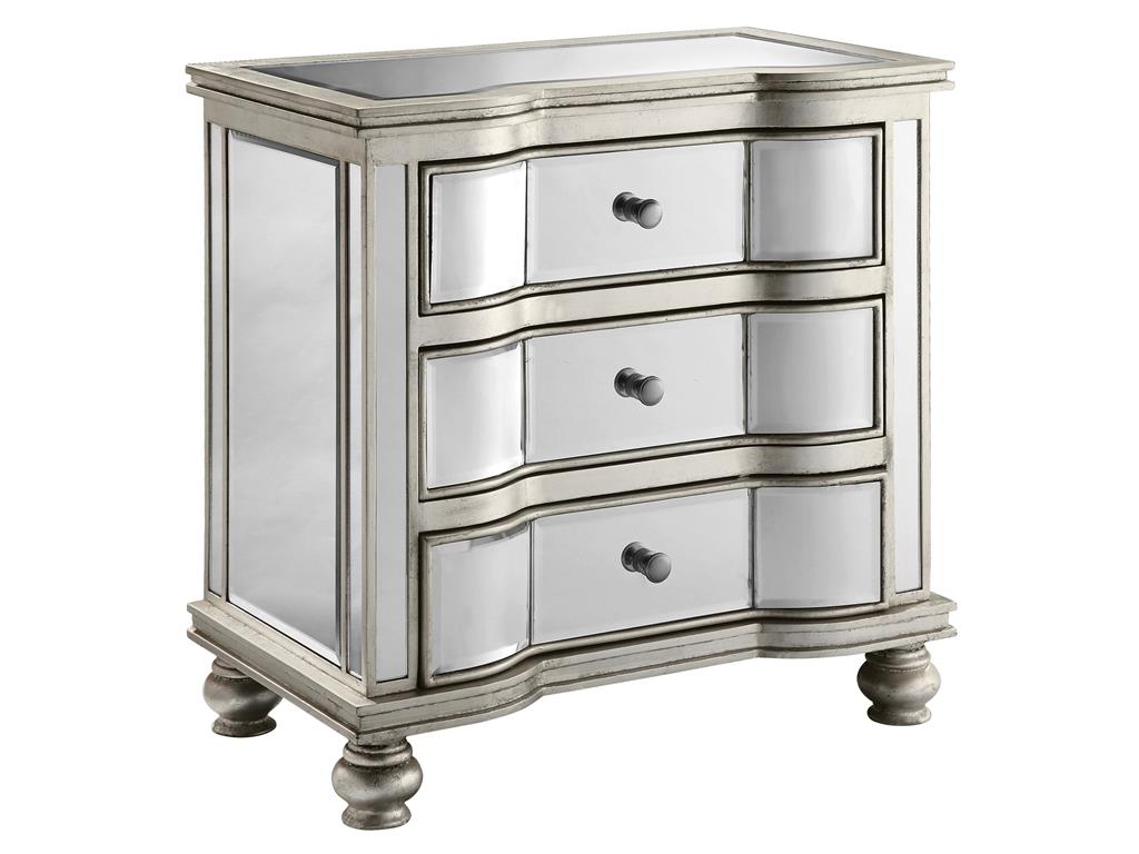 Stein World Chests 12512 Mirrored 3 Drawer Accent Chest Miller