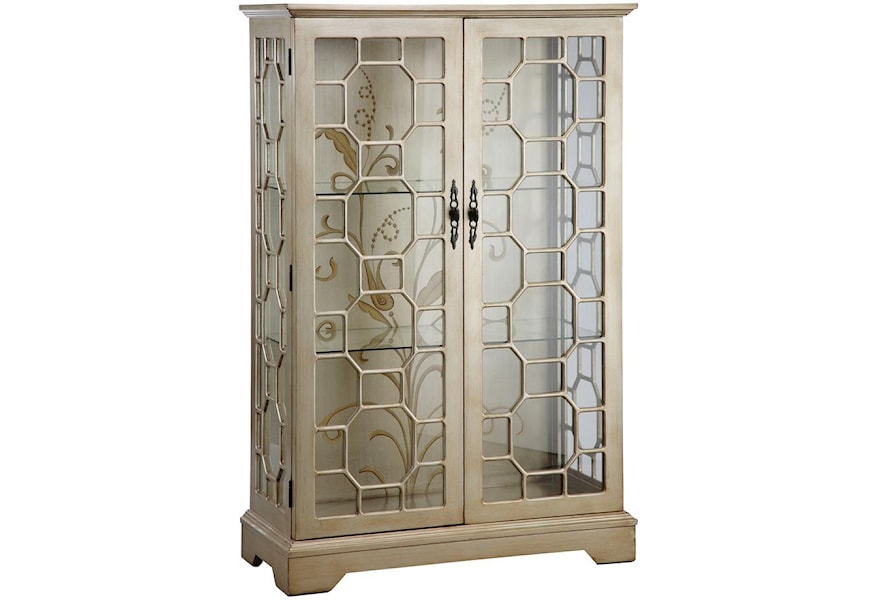 Stein World Curios Curio Cabinet W Glass Panel Doors Dream Home