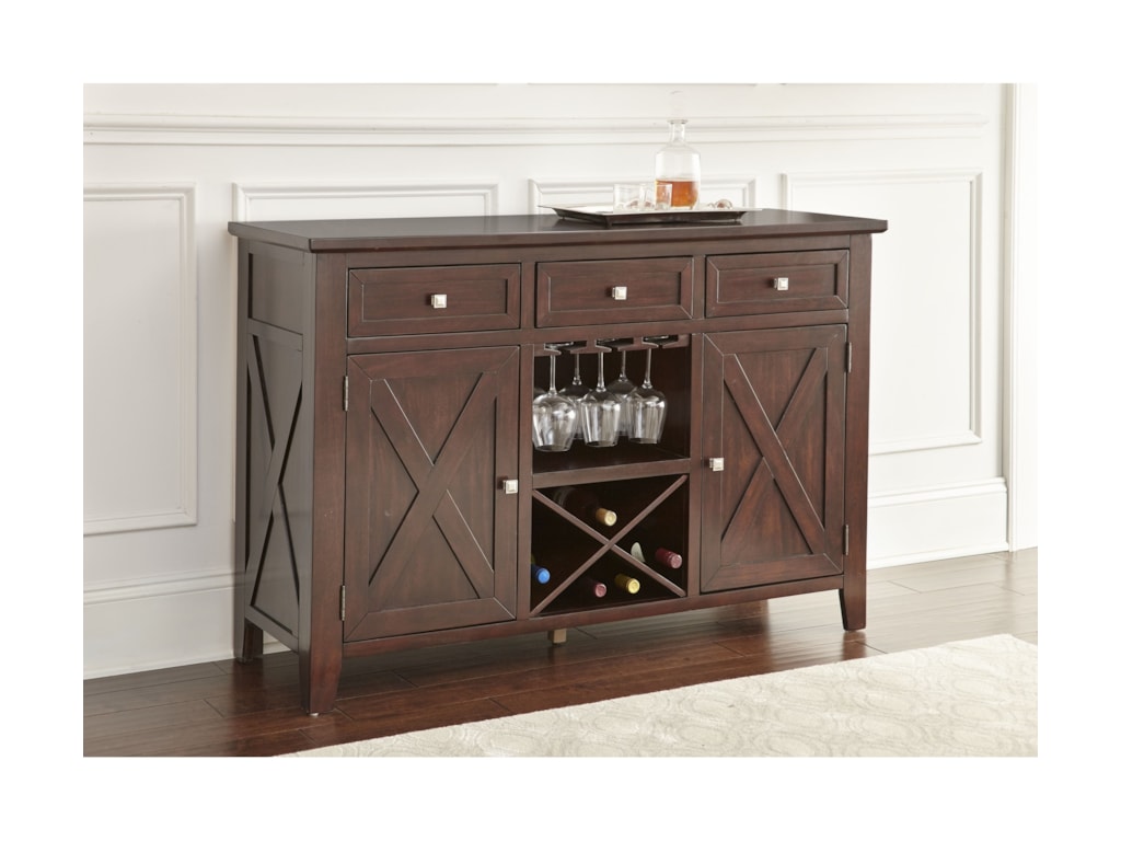 Steve Silver Adrian Server With Wine Bottle Storage Steve Silver Adrian Server With Wine Bottle Storage