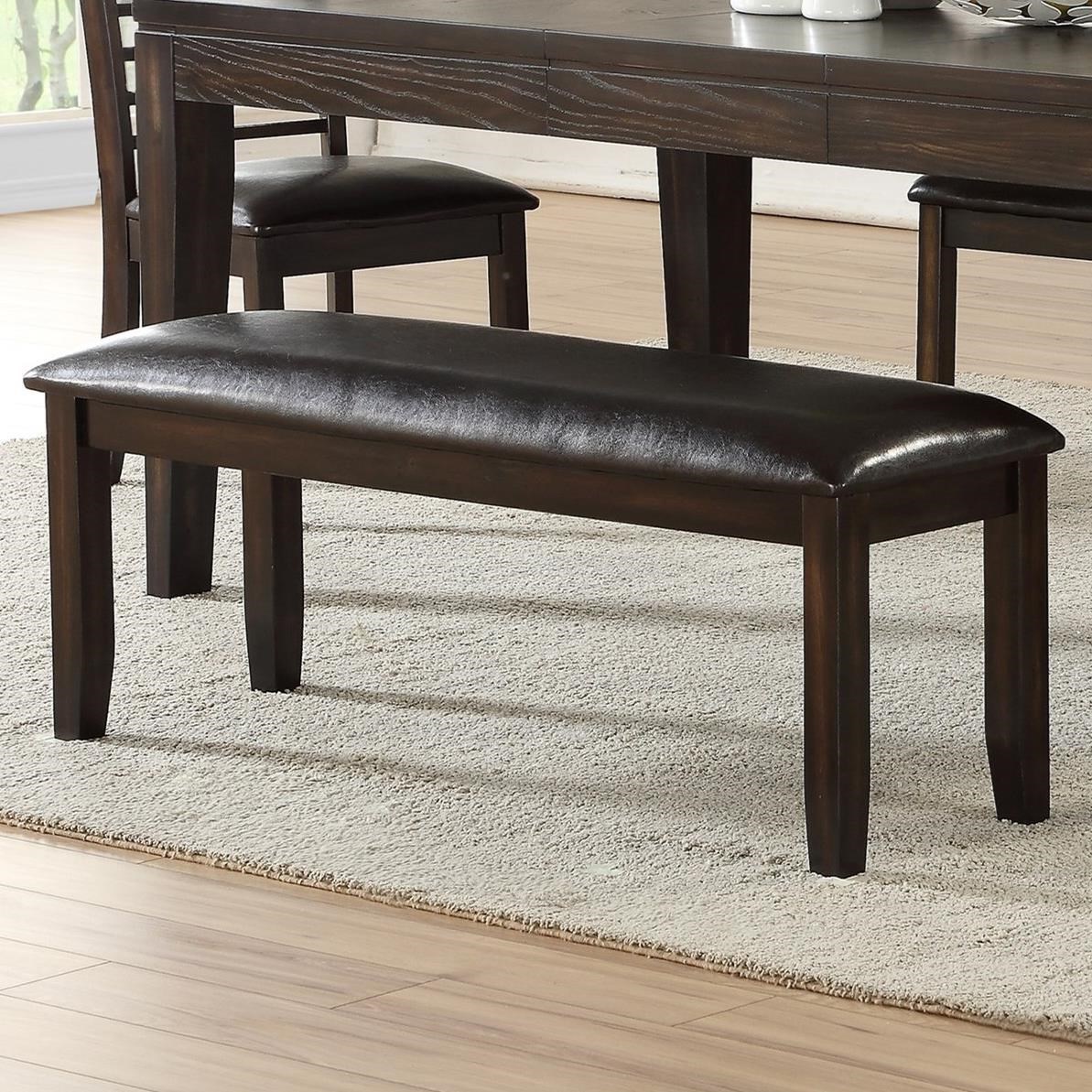 Steve Silver Ally Dining Bench With Pu Upholstered Seat Wilcox