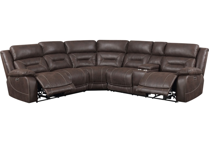 Vendor 3985 Aria 3 Piece Reclining Sectional Sofa With Usb Port Aria 3 Piece Reclining Sectional Sofa