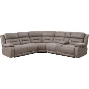 Vendor 3985 Aria 3 Piece Reclining Sectional Sofa With Usb Port