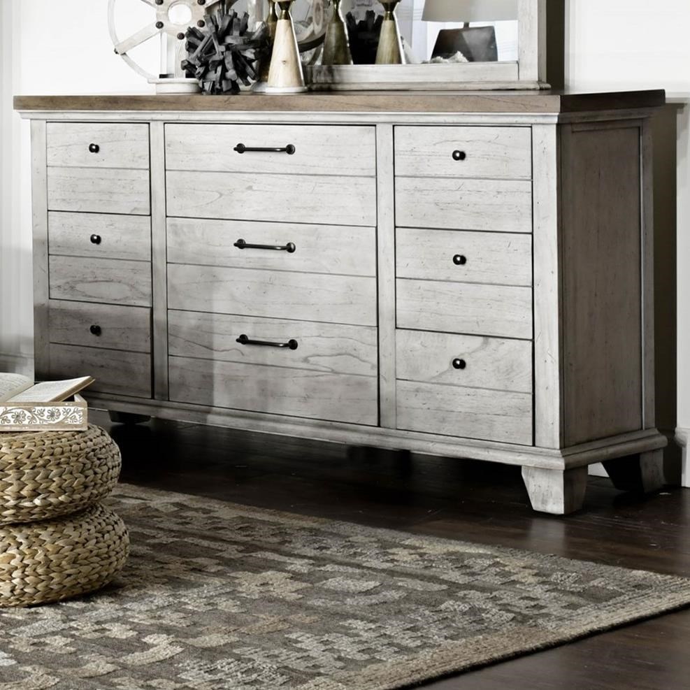 Steve Silver Bear Creek Farmhouse Nine Drawer Dresser Wayside