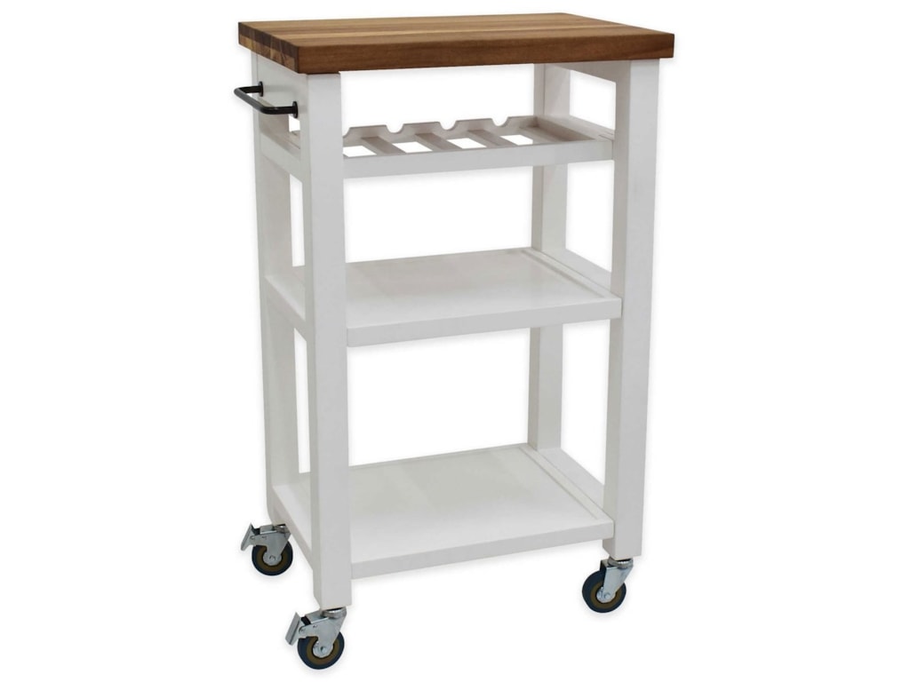 Belden Kitchen Cart Constructed Of Solid Hardwood And Wood Veneers This Mobile Kitchen Cart Is Designed For Longevity The Handsome Raised Panel Drawer Fronts Provide