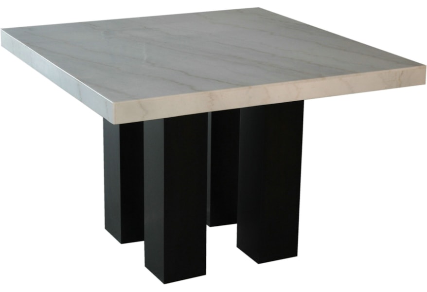 Steve Silver Camila Square Marble Top Dining Table Standard Furniture Dining Tables