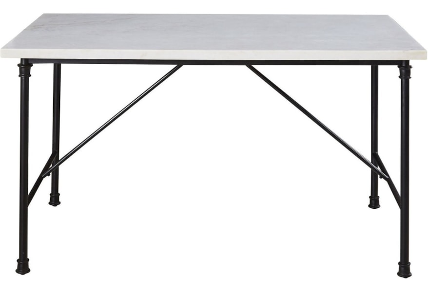 Steve Silver Claire Contemporary Dining Table With White Marble Top Van Hill Furniture Dining Tables