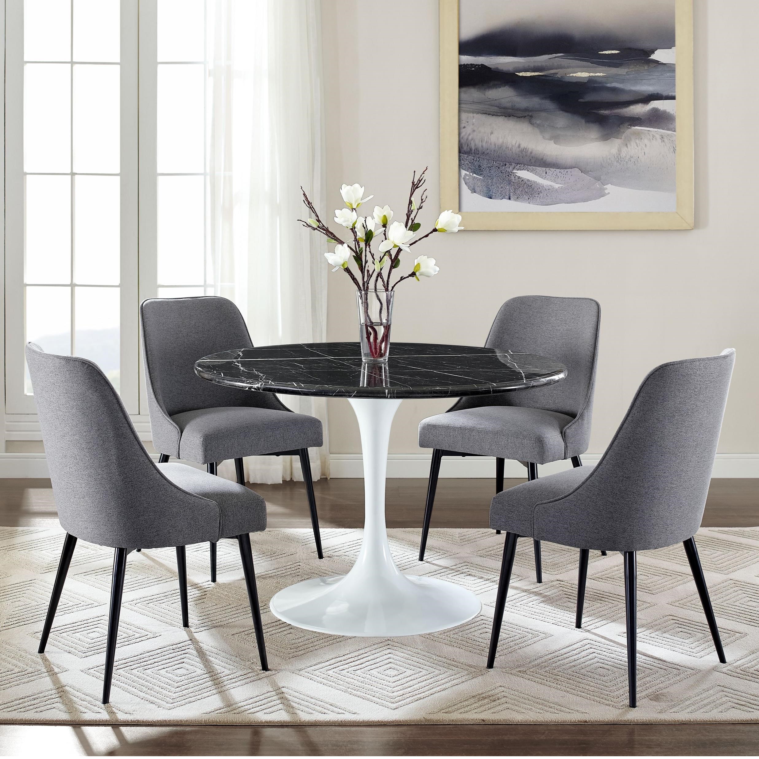 Vendor 3985 Colfax Mid Century Modern 5 Piece Dining Set With Two