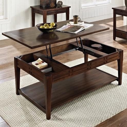 Steve Silver CrestlineLift Top Cocktail Table with Casters