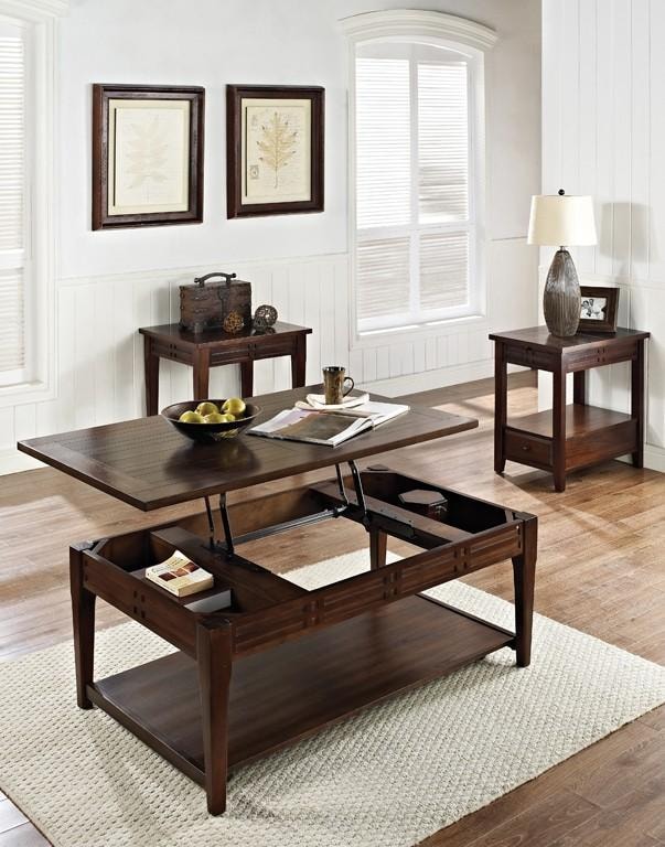 Steve Silver CrestlineLift Top Cocktail Table with Casters