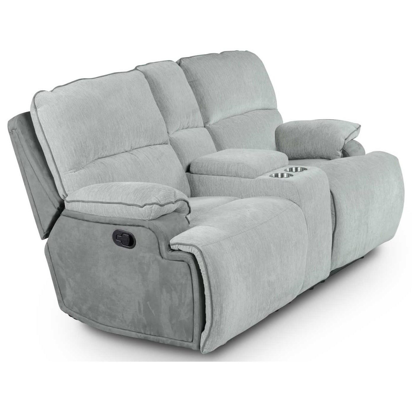 Steve Silver Cyprus Cy950cl Casual Manual Reclining Console Loveseat With Cup Holders Dunk Bright Furniture Reclining Loveseats