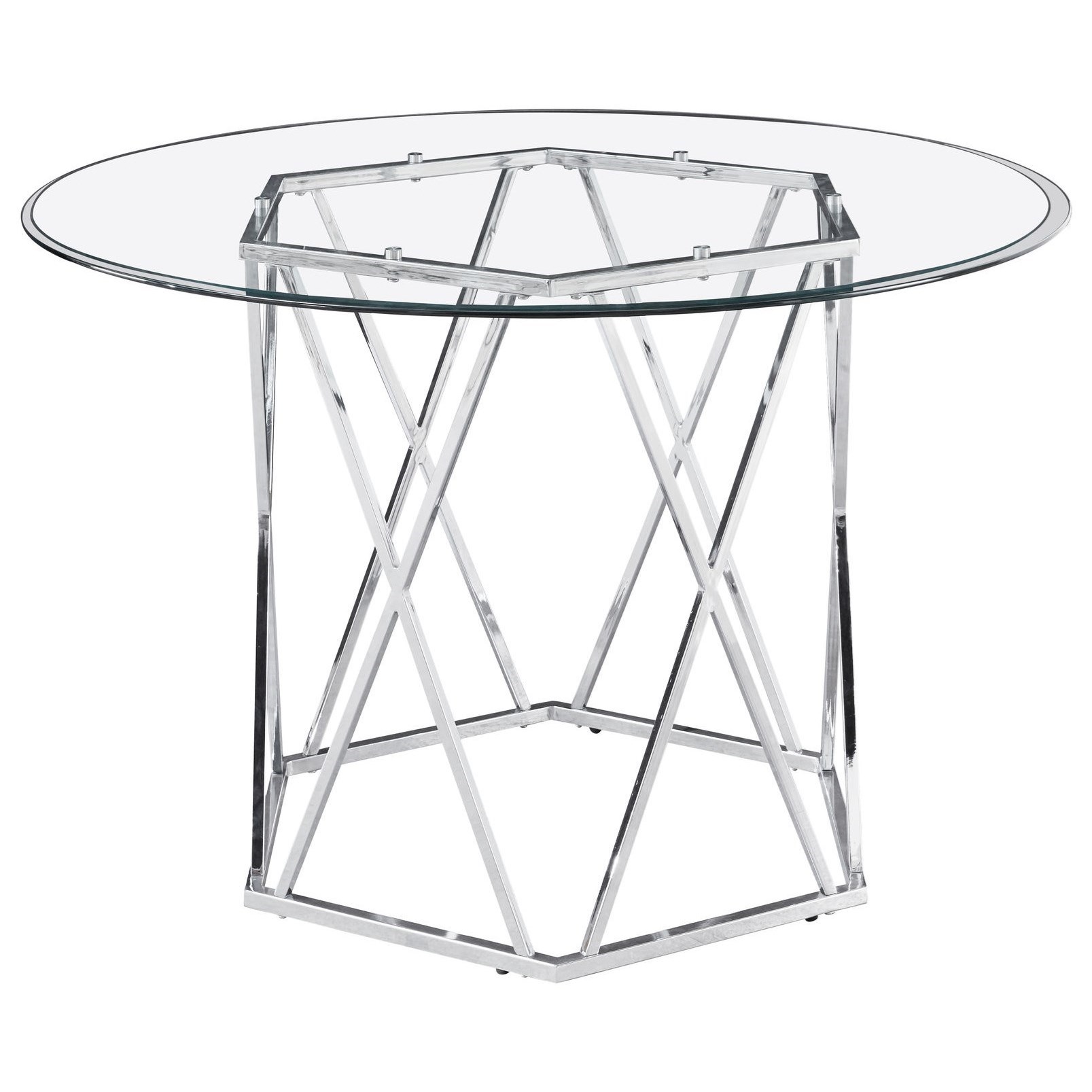 Steve Silver Escondido Contemporary Round Dining Table With