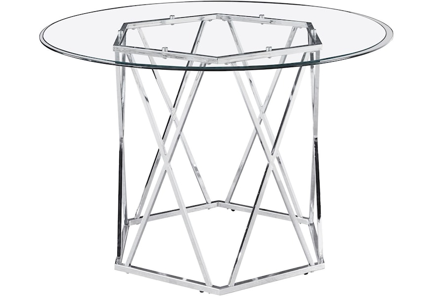 Steve Silver Escondido Contemporary Round Dining Table With