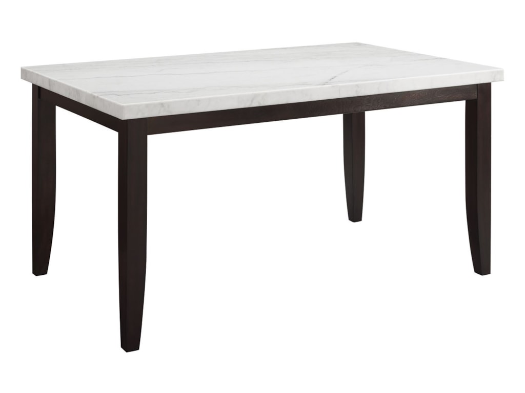 Steve Silver Francis Contemporary Rectangular Counter Height Dining Table With Marble Top Wayside Furniture Pub Tables