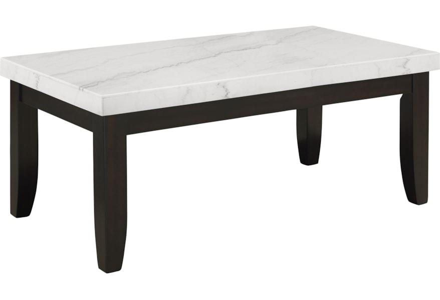 Steve Silver Francis Fc700c Contemporary Cocktail Table With Marble Top Northeast Factory Direct Cocktail Coffee Tables