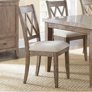 Steve Silver Franco Fr500s Double X Back Dining Chair With Upholstered Seat Dunk Bright Furniture Dining Side Chairs,Lemon Chicken Easy Chicken Breast Recipes Few Ingredients