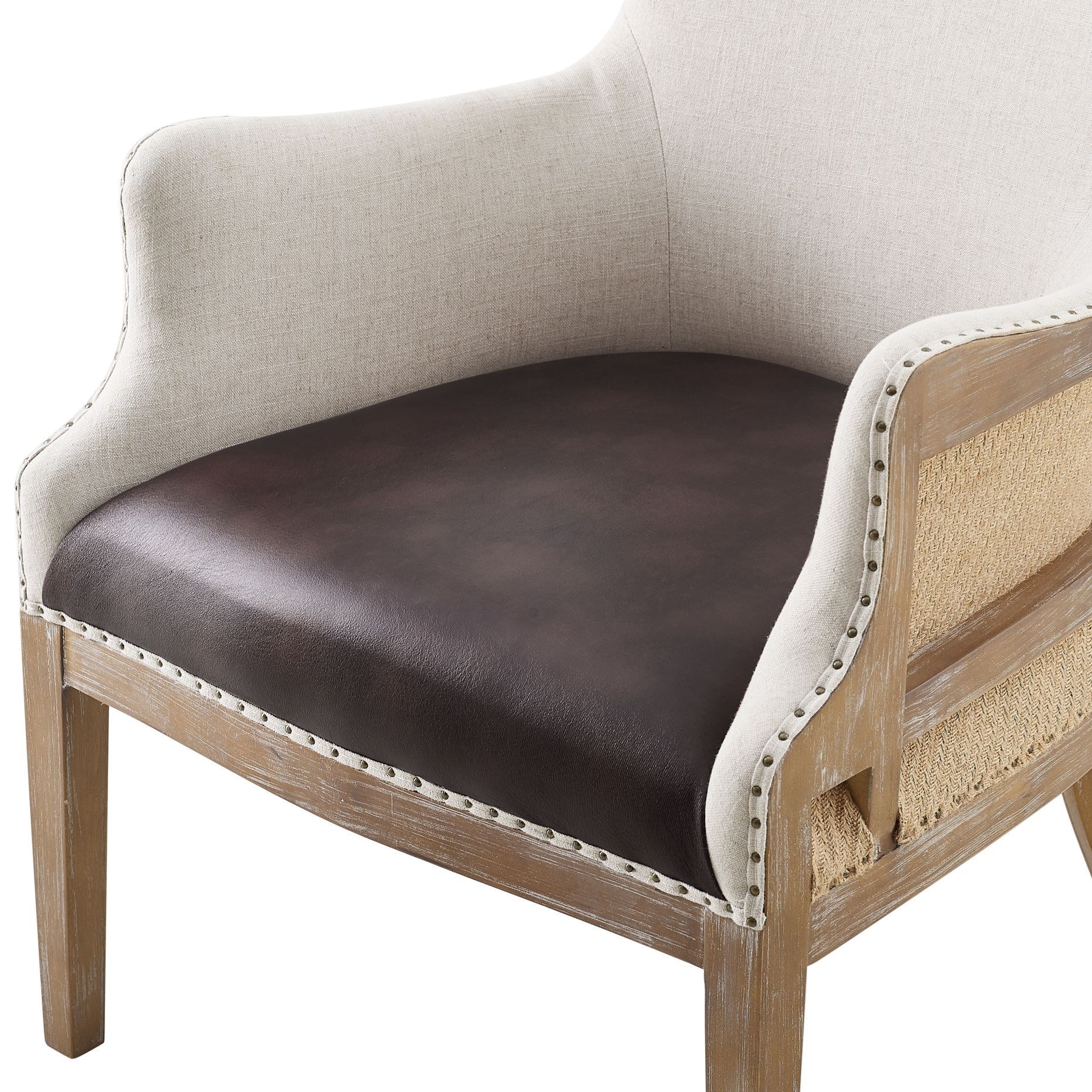 silver wingback chair