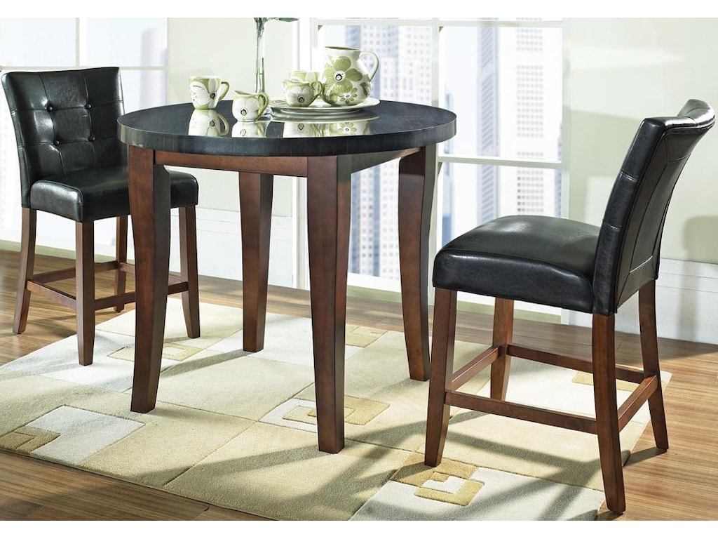 Steve Silver Granite Bello Round Top Counter Height Table Granite Bello Round Top Counter Height Table By Steve Silver