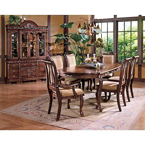 Steve Silver Harmony 7-Piece Traditional Oval Dining Table and ... Steve Silver Harmony 7-Piece Traditional Oval Dining Table and ...
