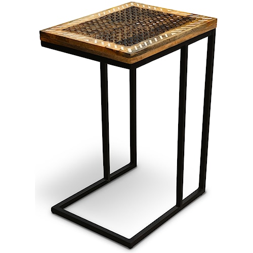 Steve Silver India Accents Contemporary Parris Sofa Server Table Steve Silver India Accents Contemporary Parris Sofa Server Table With Bone Inlay