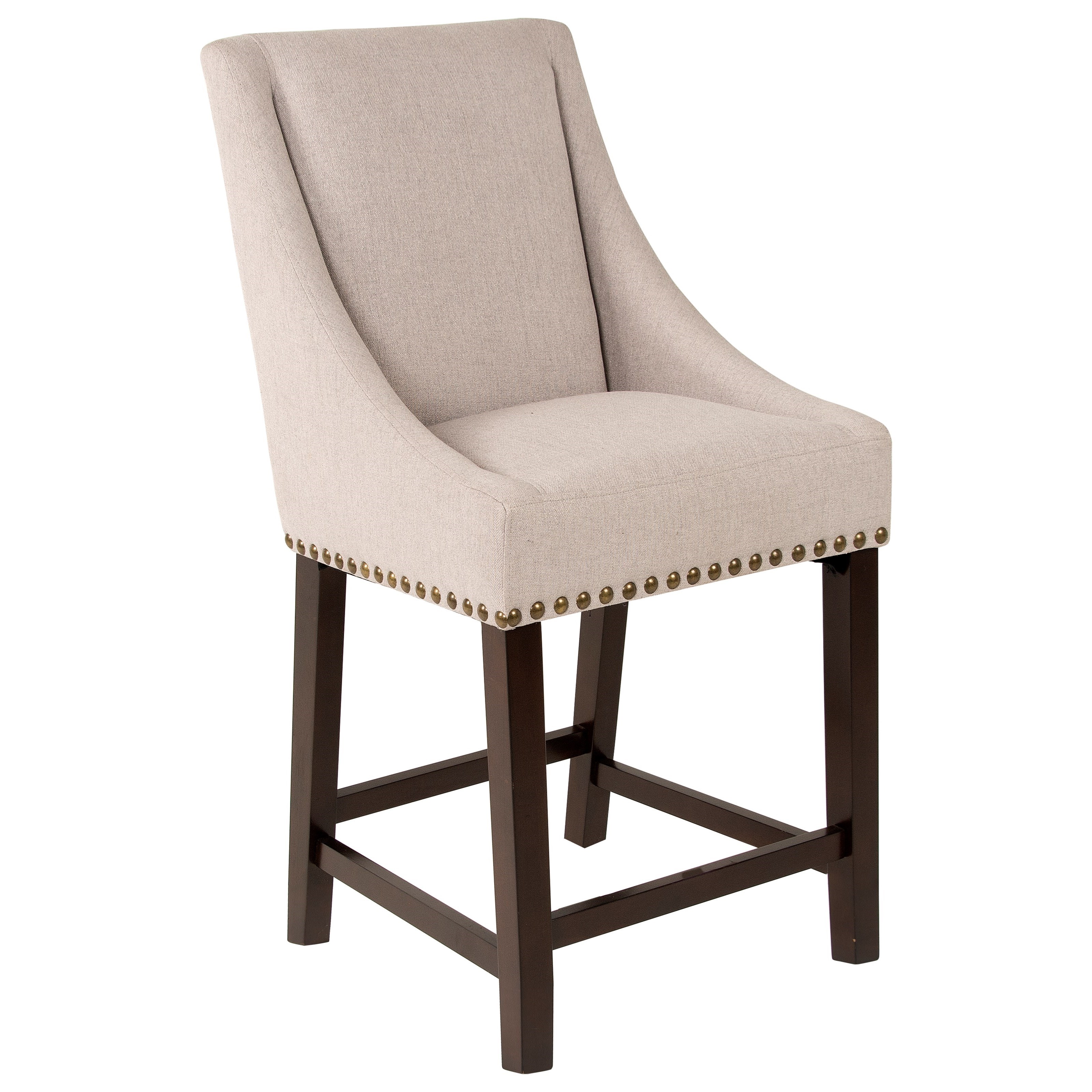 Steve Silver Jolie Transitional Upholstered Counter Stool With