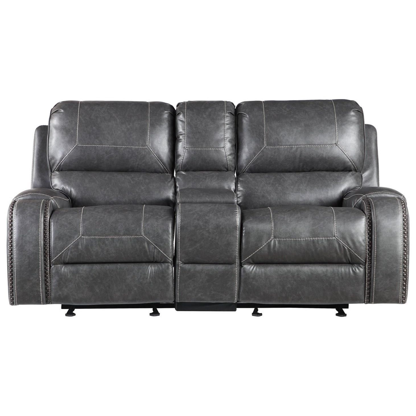 Steve Silver Keily Manual Motion Glider Recliner Loveseat Standard Furniture Reclining Loveseats