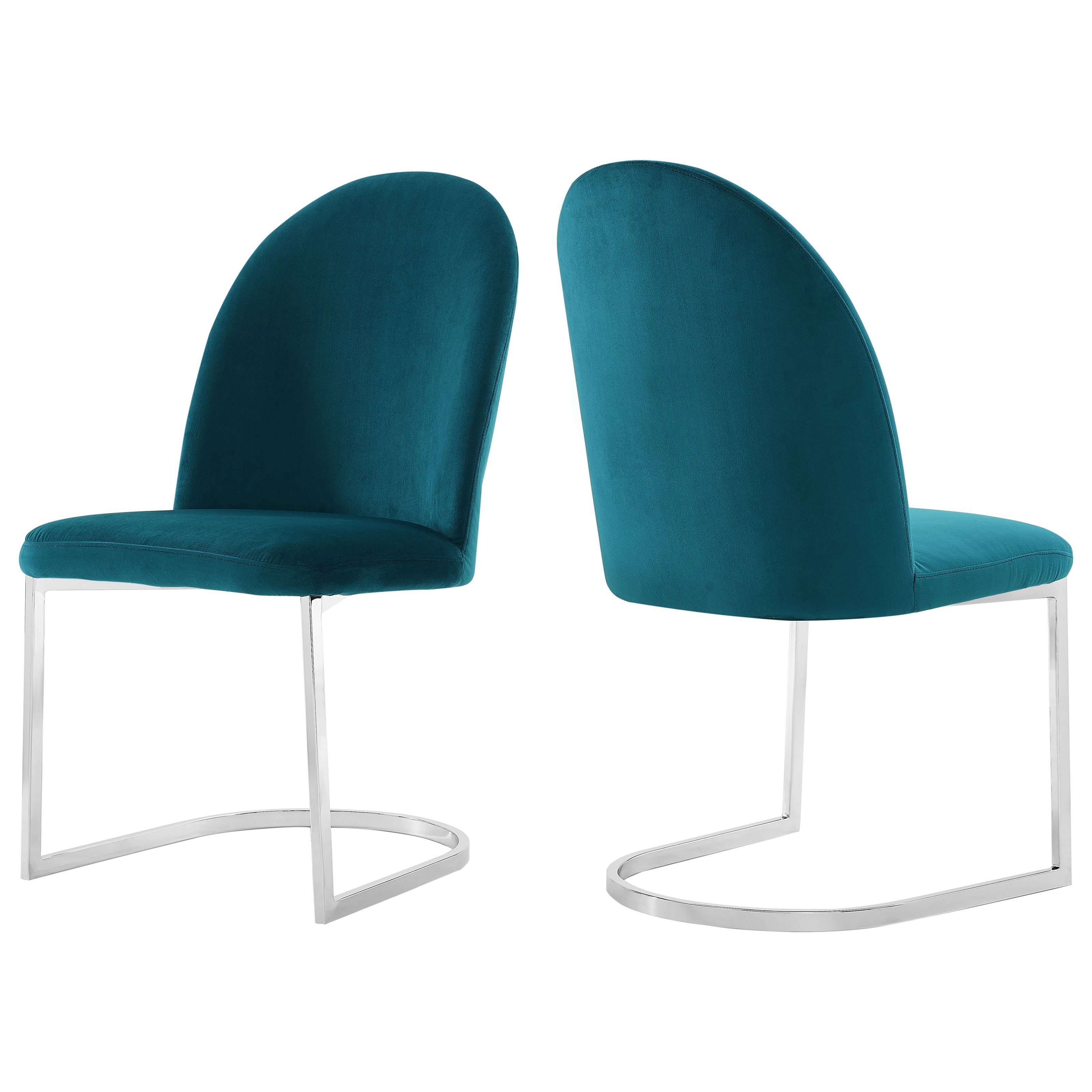 Steve Silver Krista Contemporary Teal Side Chair With Cantilever Base Wayside Furniture Dining Side Chairs