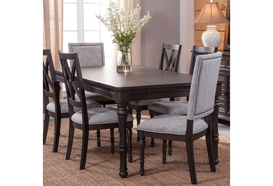 Vendor 3985 Linnett Lt500t Transitional Dining Table With Transitional Dining Table