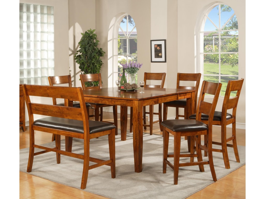 Steve Silver Mango8 Pc. Counter Table, Stools, Bench