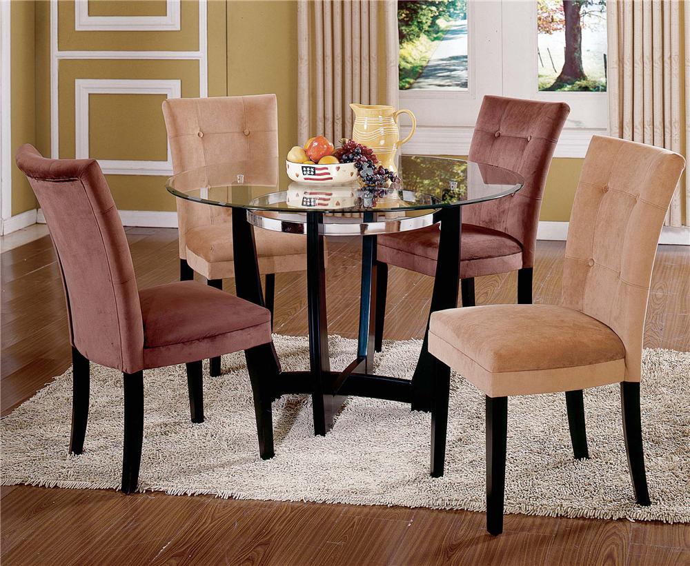 Steve Silver Matinee Glass Top Dining Table Northeast Factory