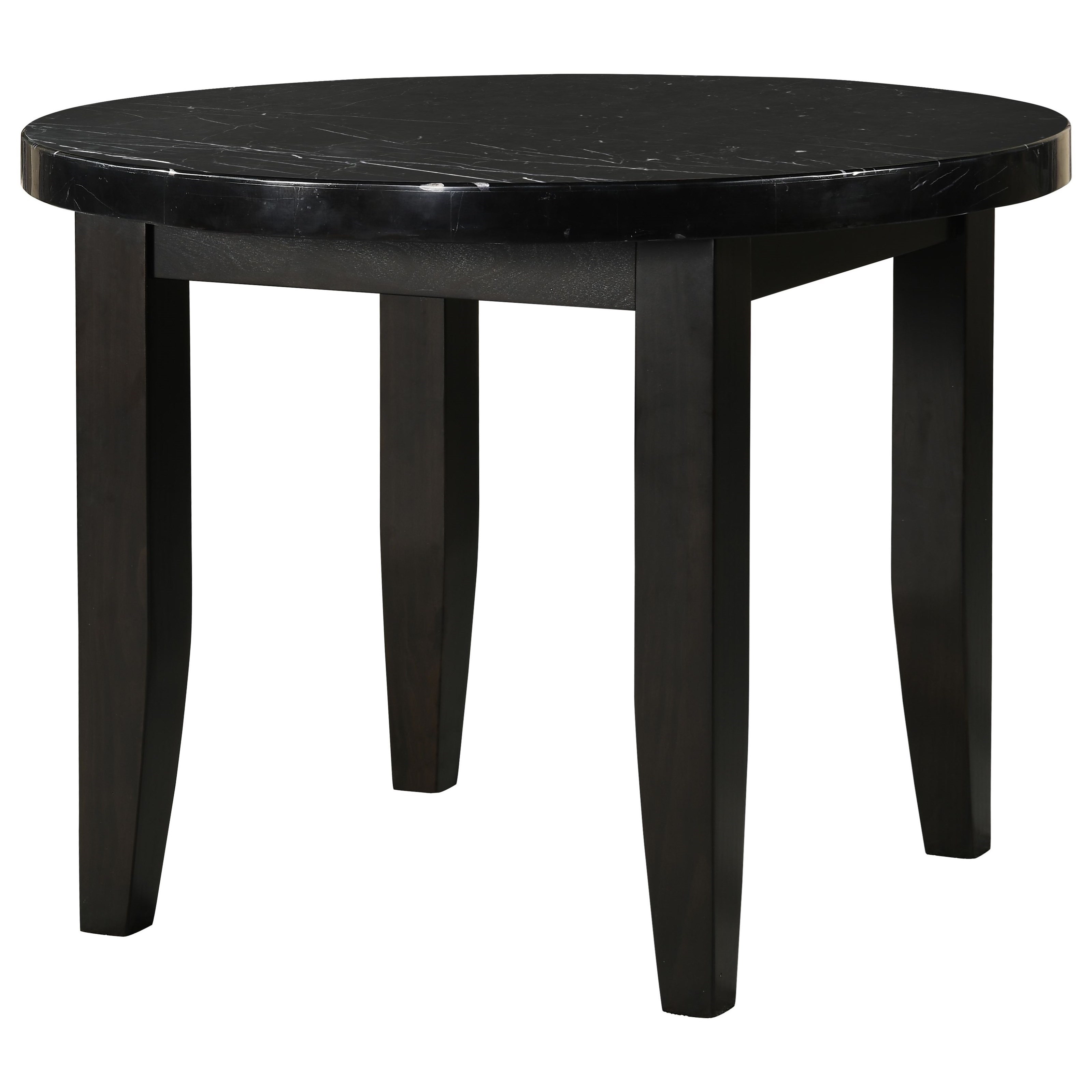 Prime Markina Transitional 3 Piece Round Table And Chair Set With Marble Top Prime Brothers Furniture Dining 3 Piece Sets