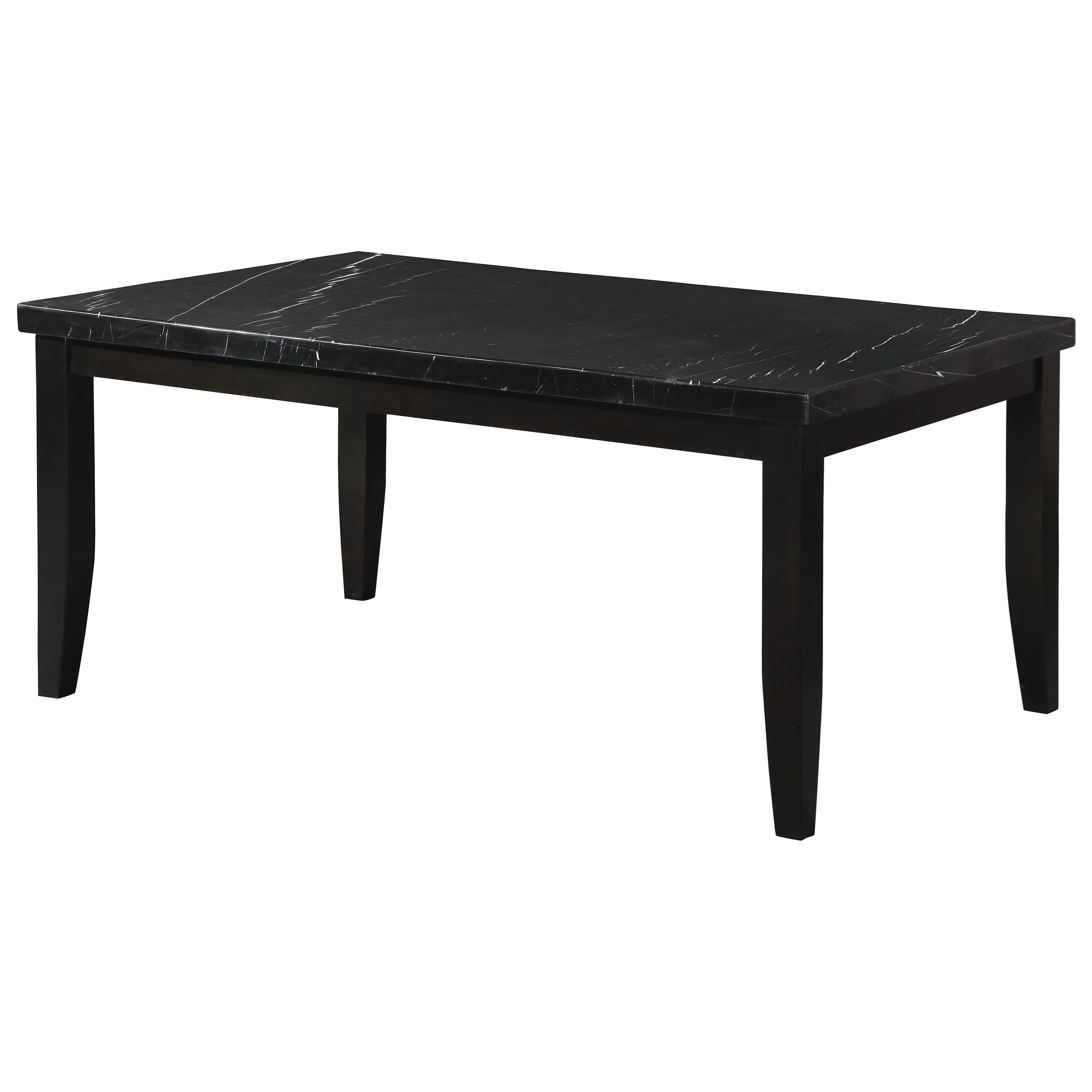 Steve Silver Markina Mk500tl Mt 6xsw Transitional 7 Piece Rectangular Table And Chair Set With Marble Top Dunk Bright Furniture Dining 7 Or More Piece Sets