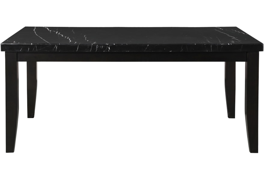 Vendor 3985 Markina Mk500tl Mt Contemporary Rectangular Dining Table With Marble Top Becker Furniture Dining Tables