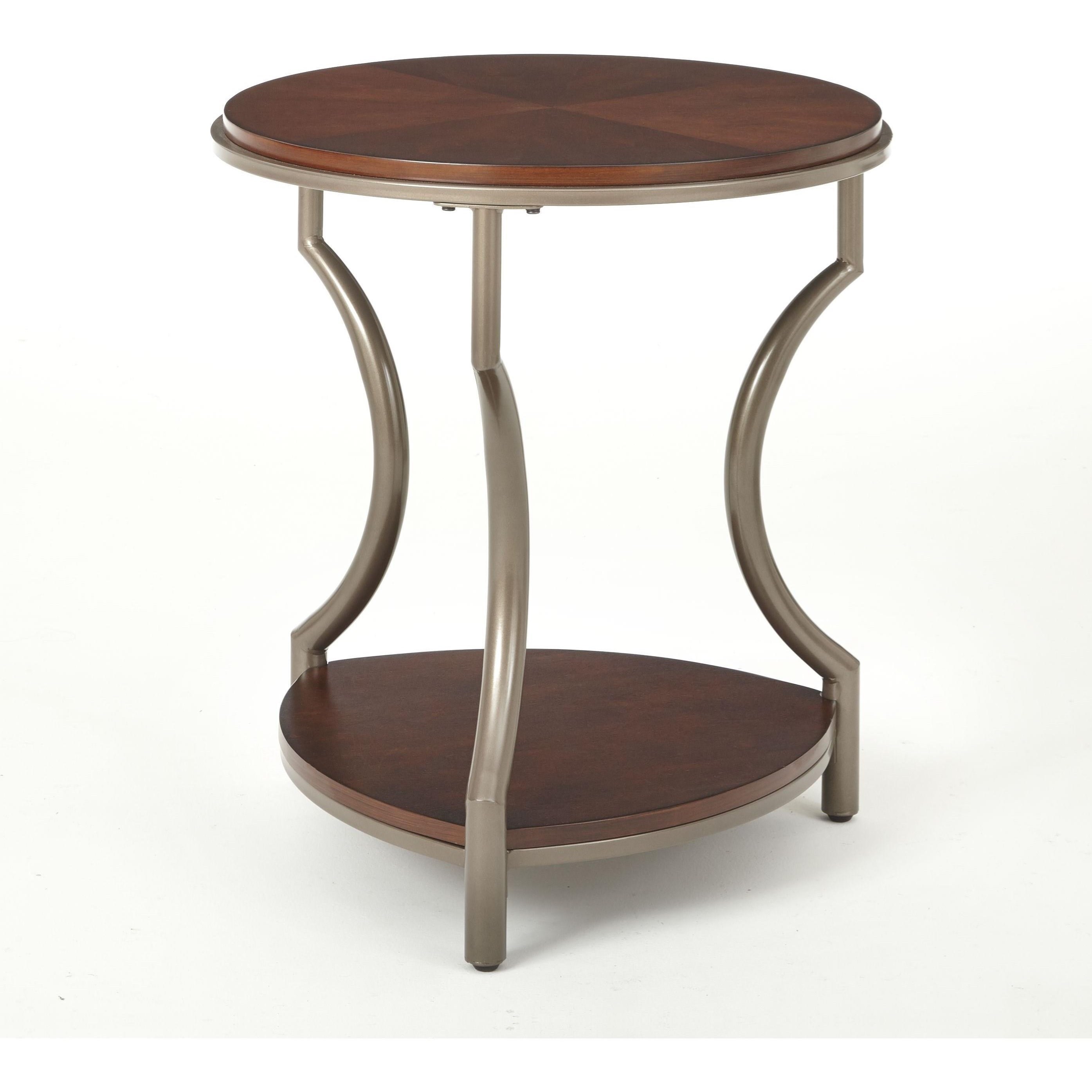 Steve Silver Maryland Ml200e Round End Table With Shelf