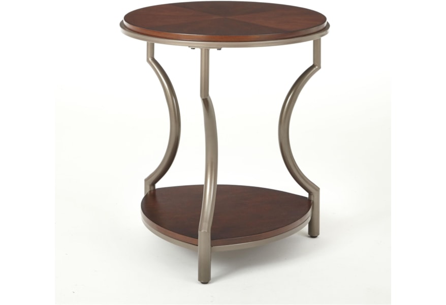 Steve Silver Maryland Ml200e Round End Table With Shelf