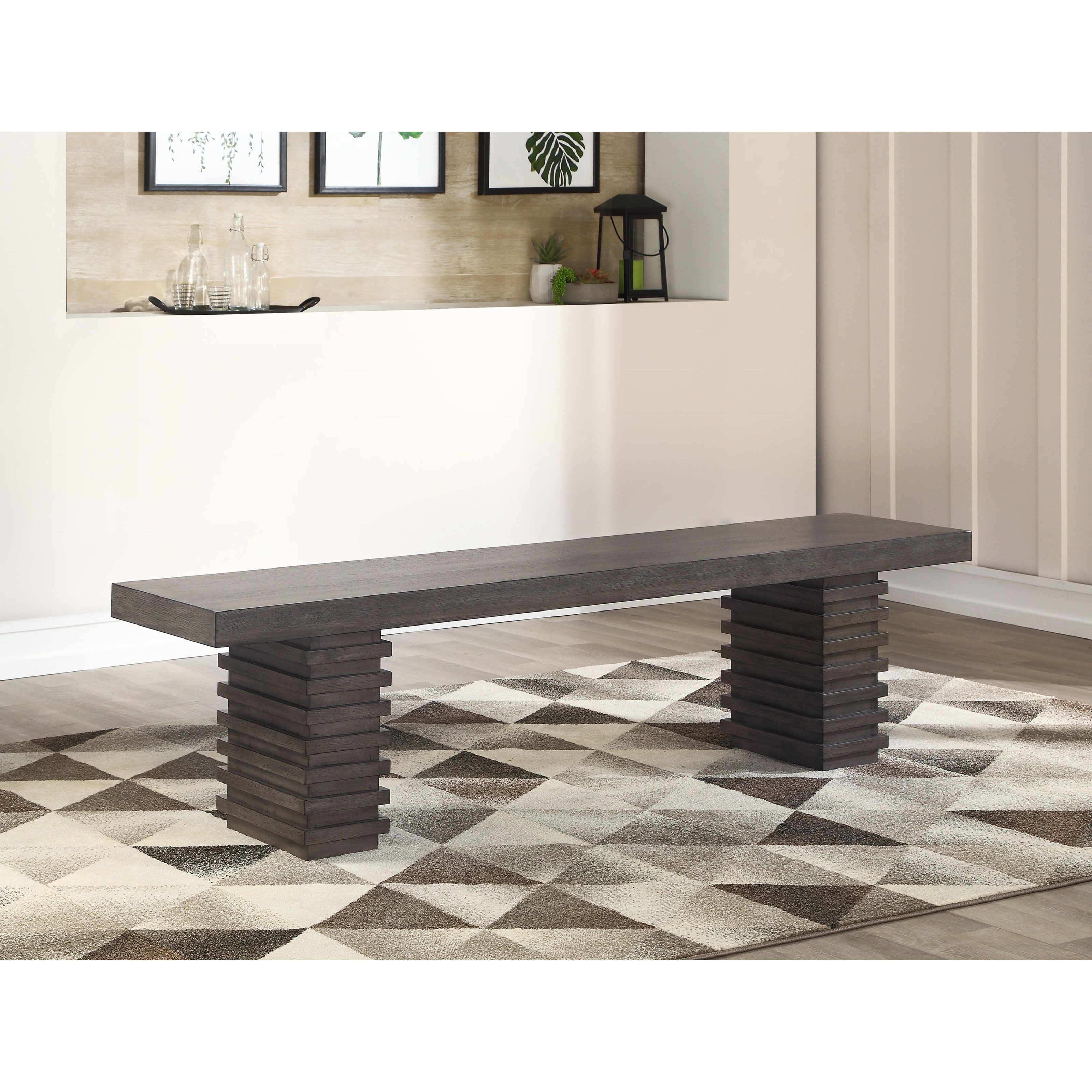 Steve Silver Mila Contemporary Dining Table And Chair Set With