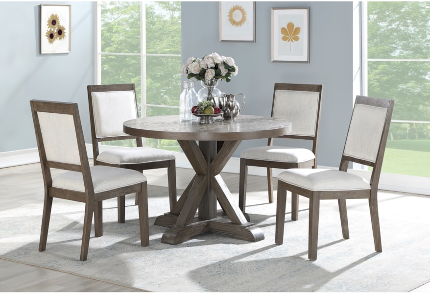 Molly 5 Piece Round Table And Chair Set By Steve Silver At Standard Furniture