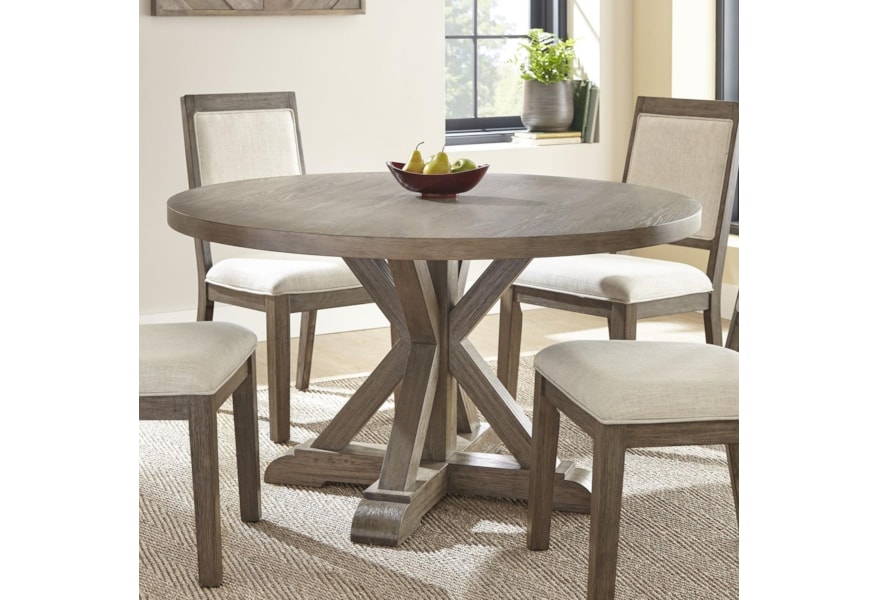 Steve Silver Molly My5454t Rustic 54 Round Dining Table Round Dining Table