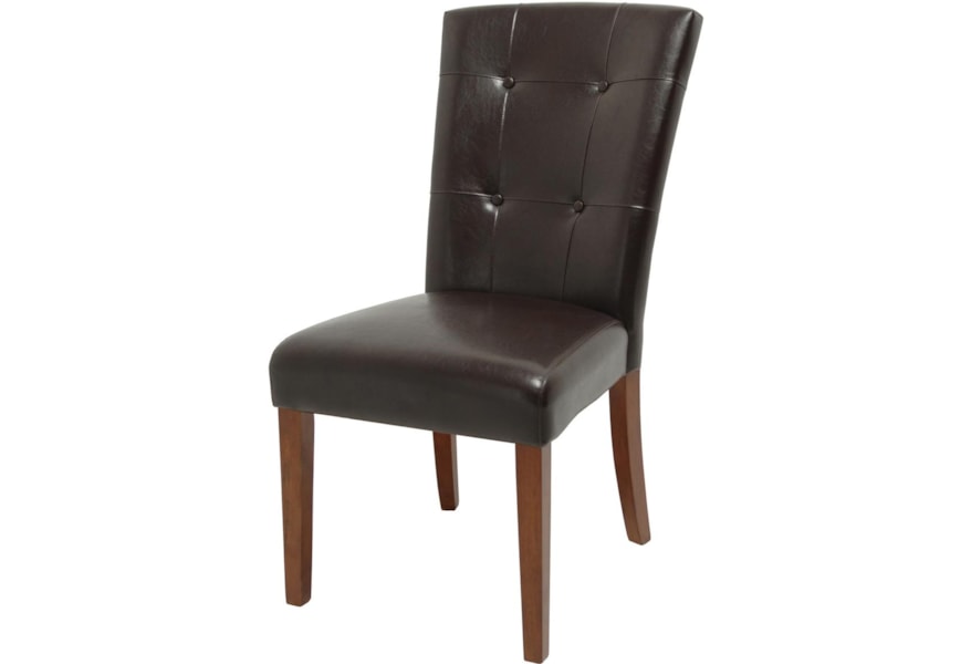 Vendor 3985 Montibello Mn500sf Brown Tufted Parsons Chair Becker