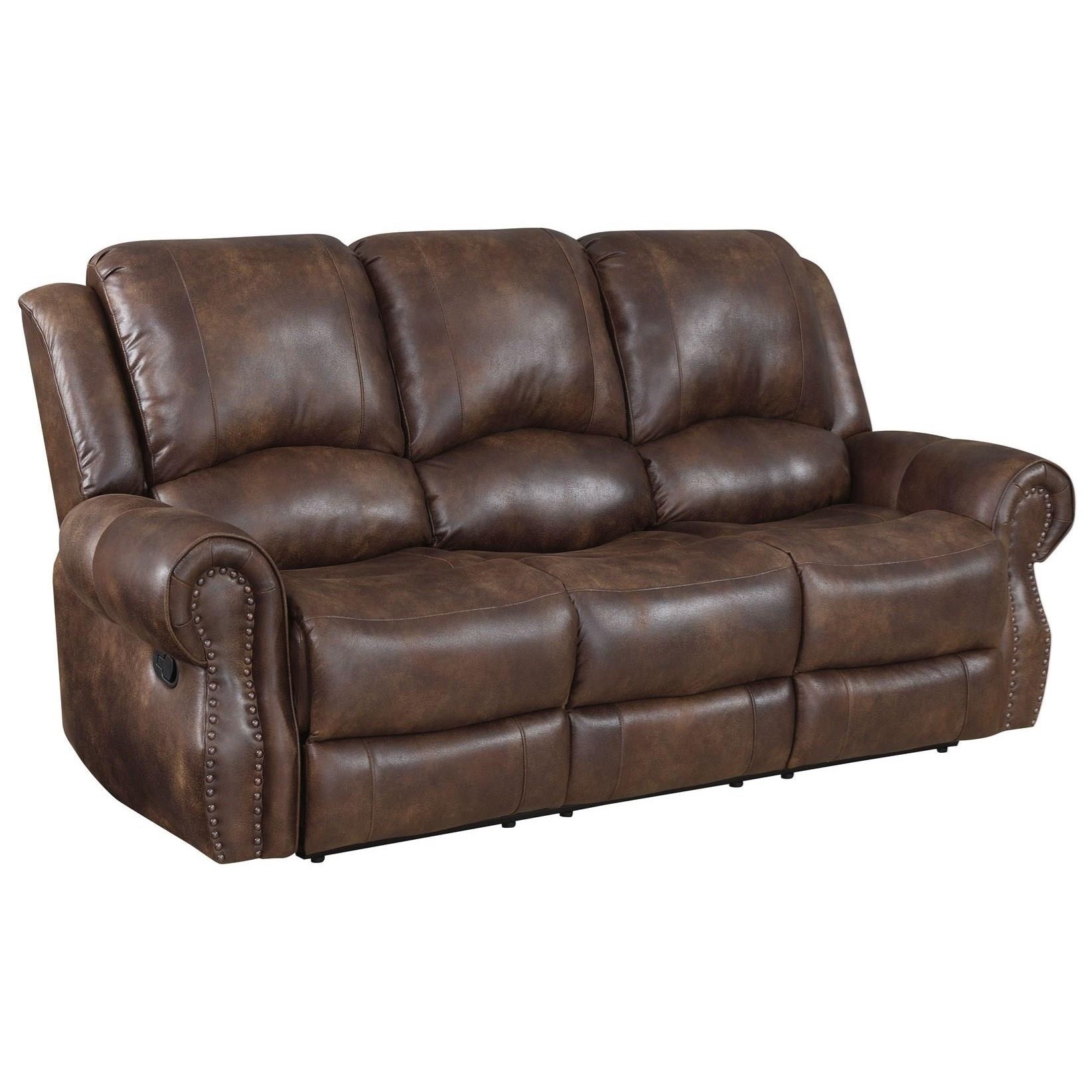 Vendor 3985 Navarro Na850s Faux Leather Manual Recliner Sofa