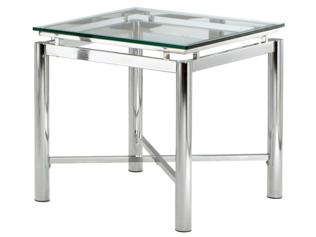 Steve Silver NovaGlass Top End Table