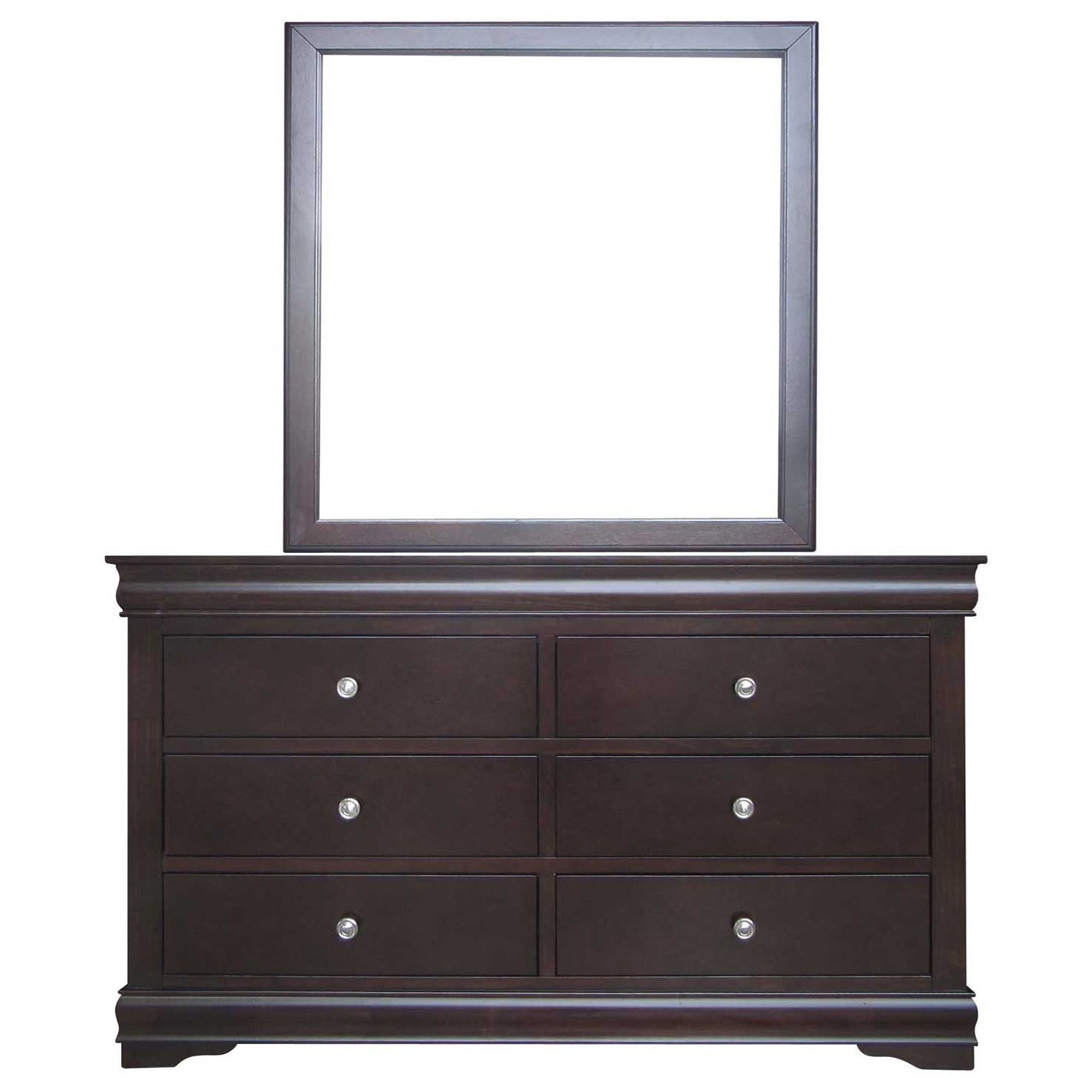 Steve Silver Orleans Louis Philippe Style Six Drawer Dresser