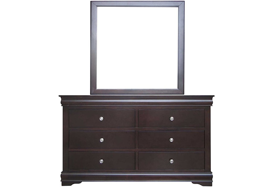 Steve Silver Orleans Louis Philippe Style Six Drawer Dresser