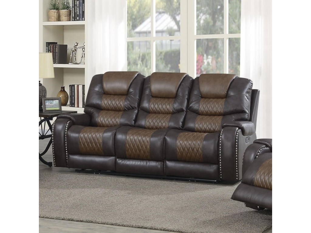 Park Avenue Traditional Reclining Sofa With Headrest And Lumbar Support By Vendor 3985 At Becker Furniture World