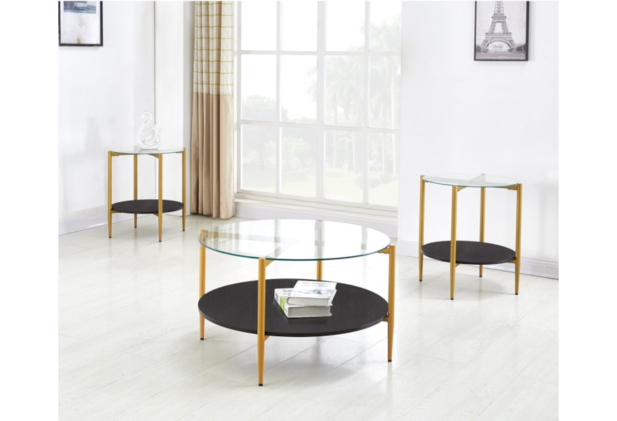 Steve Silver Rachel Rc3000 Contemporary 3 Pack Occasional Tables