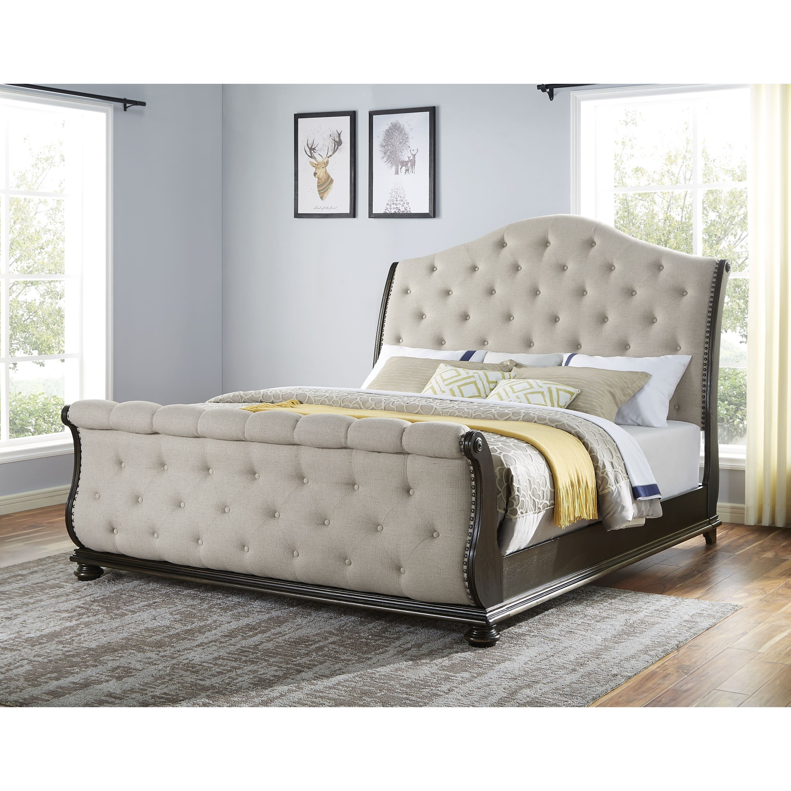 sleigh cot with mattress