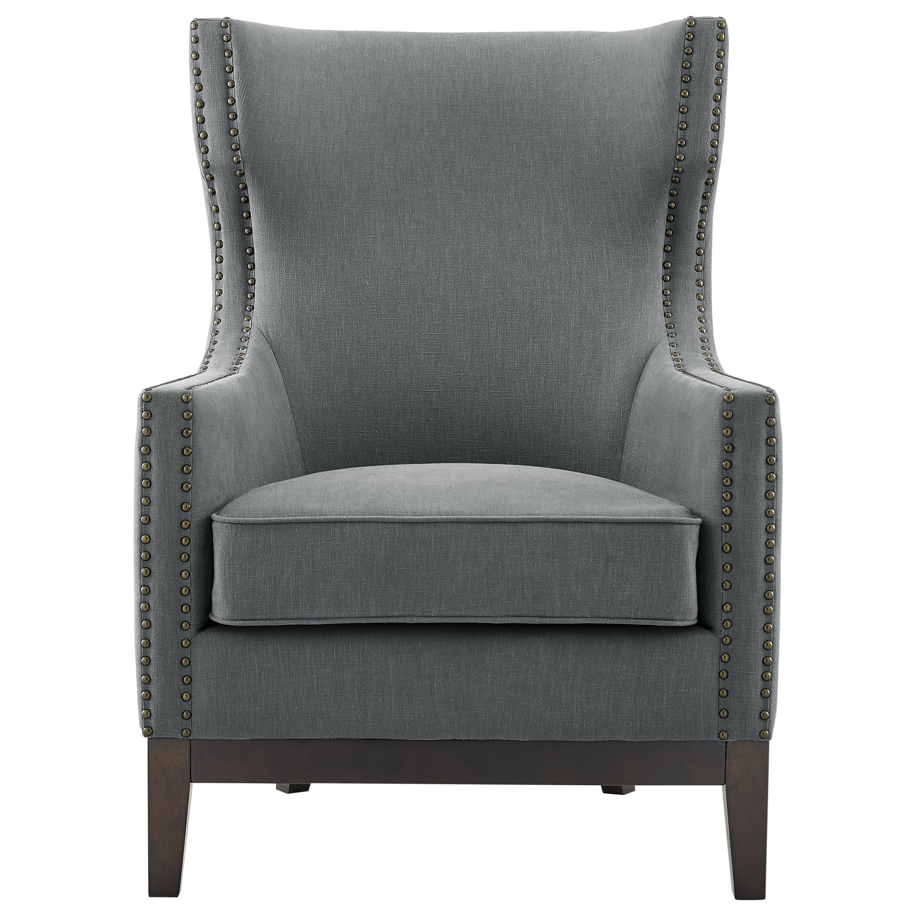 Steve Silver Roswell Rw850acg Transitional Linen Accent Chair With