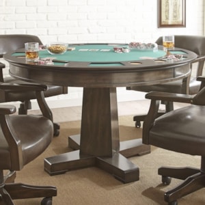 Steve Silver Ruby 2 In 1 Round Game Table Standard Furniture Game Tables