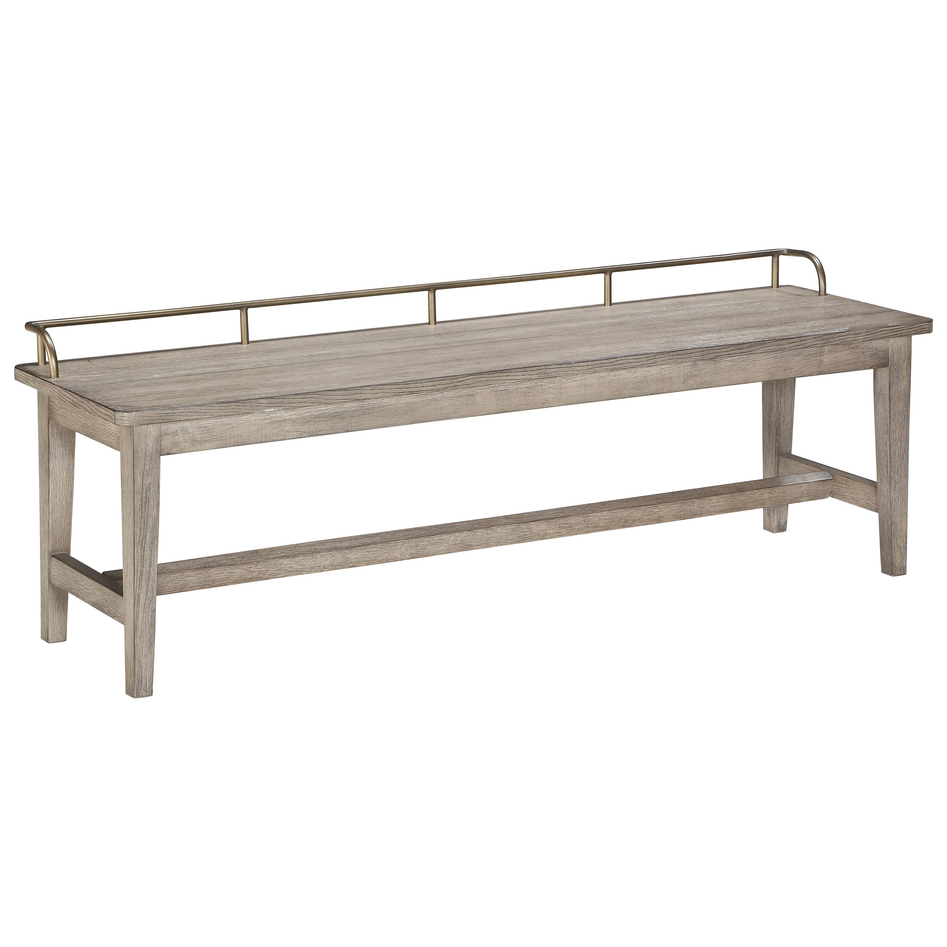 Steve Silver Ryan Transitional Dining Bench With Gallery Rail Wayside Furniture Dining Benches
