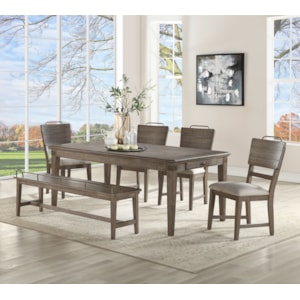 Vendor 3985 Ryan Transitional Dining Table And Chair Set With
